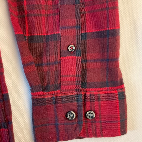 Tommy Hilfiger Men’s Brushed Twill Gingham Button Down Shirt Rouge XL MSRP $74 - Picture 4 of 10